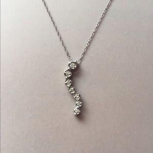 Zales Diamond and Sterling Silver Pendant