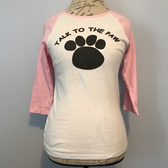 Tops - 🐾 Large Baseball Tee Paw Print
