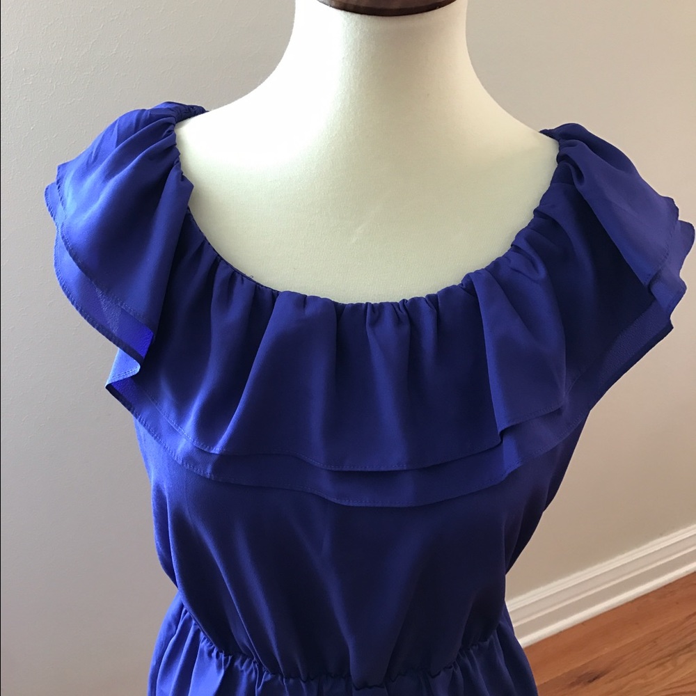 GIANI BINI Purple Ruffled Dress