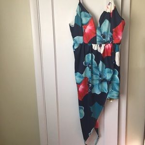 Lulu's tropical asymmetrical dress!