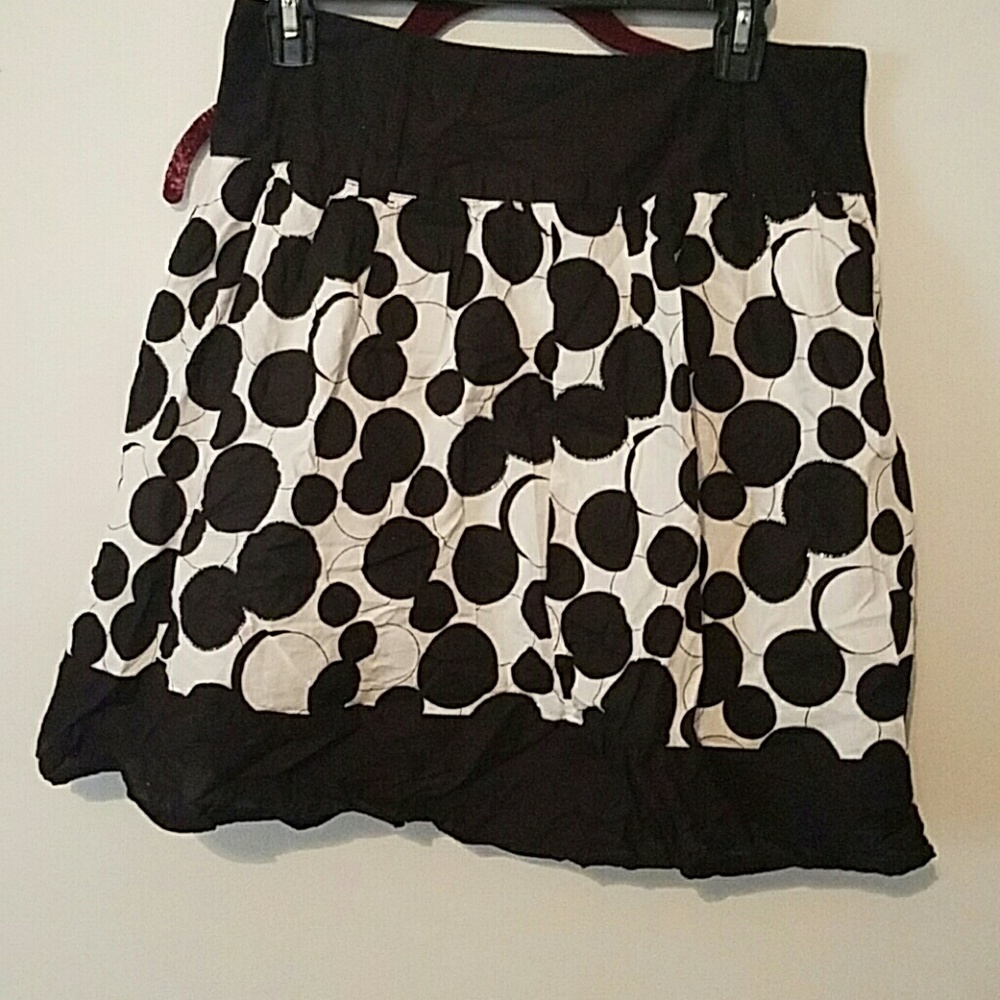 Black and white skirt