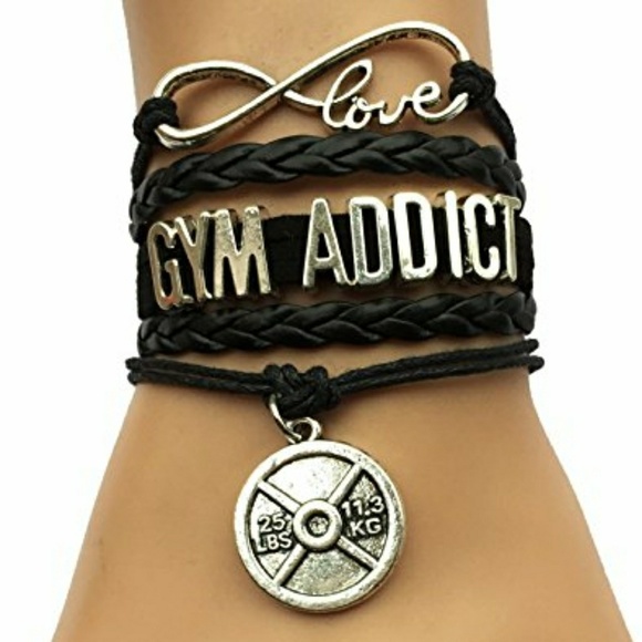 Gym addict infinity love  multilayered bracelet - Picture 1 of 2