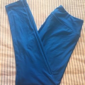 Tall & Curvy TC Lularoe Electric Blue Leggings