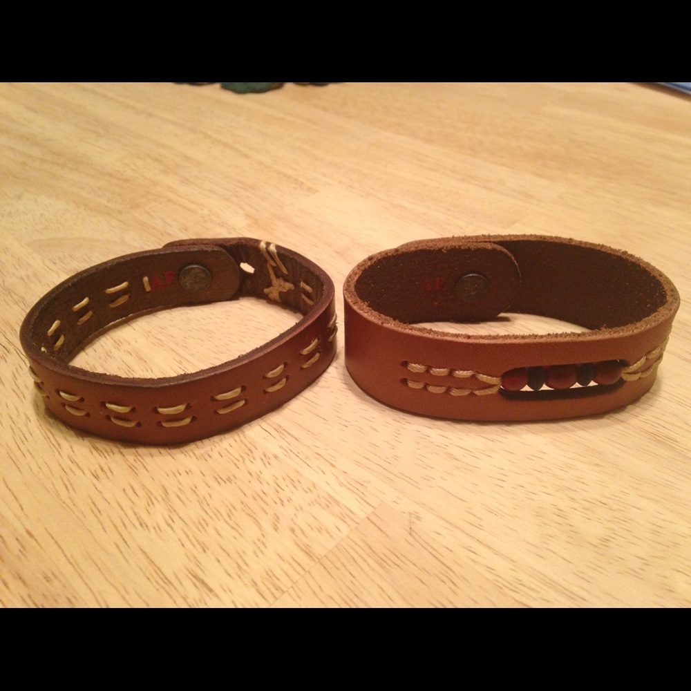 Abercrombie & Fitch Vintage Leather Bracelets