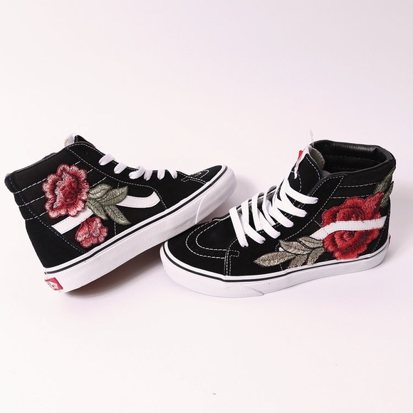 vans rose design