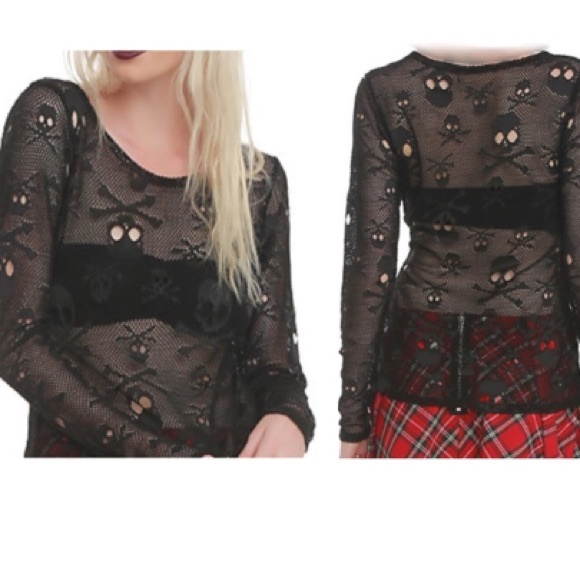 Tripp Skull Tops - ❗️SALE❗️ROYAL BONES MESH TOP☠️