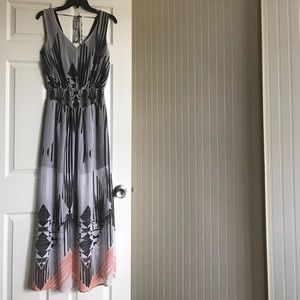 Fire Los Angeles Tribal Print Maxi Dress