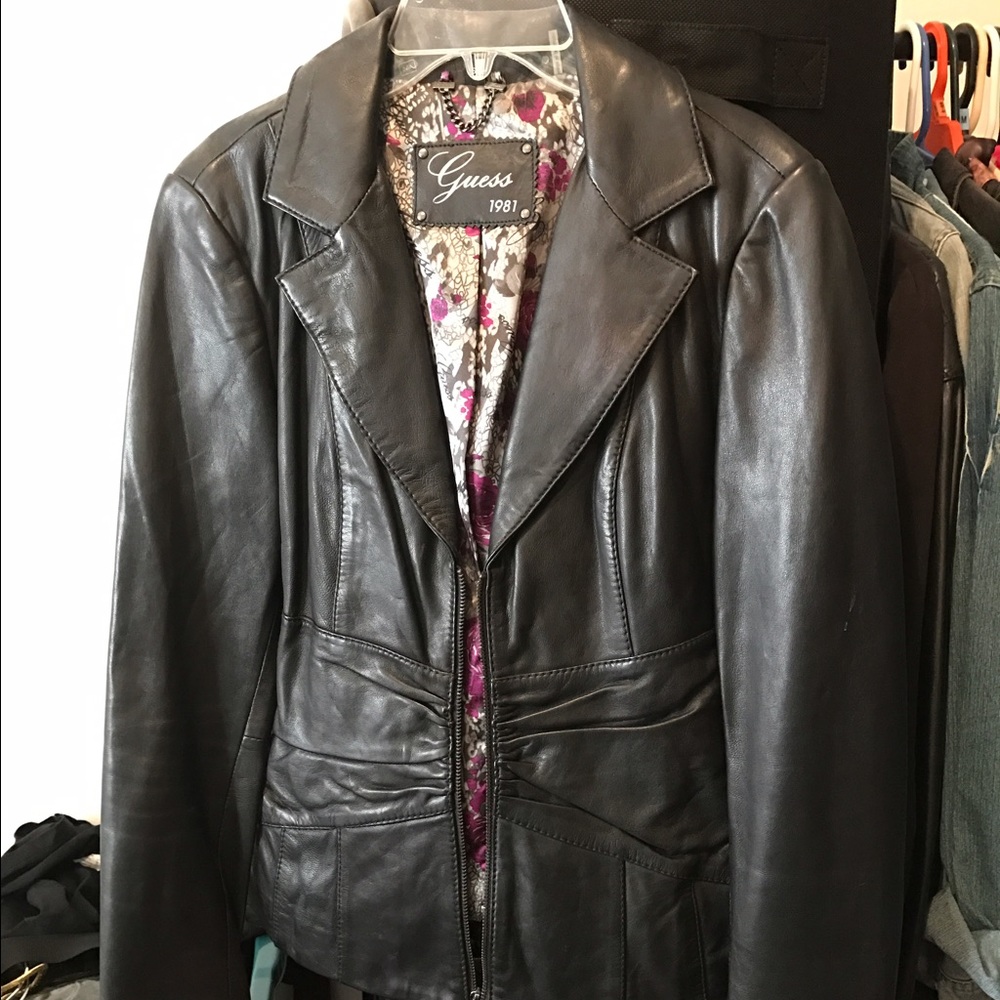 Medium Guess leather jacket /blazer