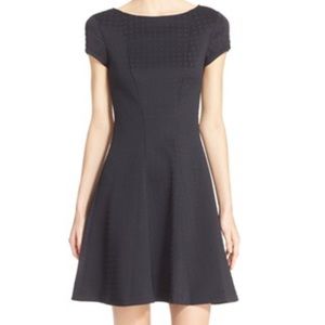 TED BAKER RIZZO BLACK SKATER DRESS