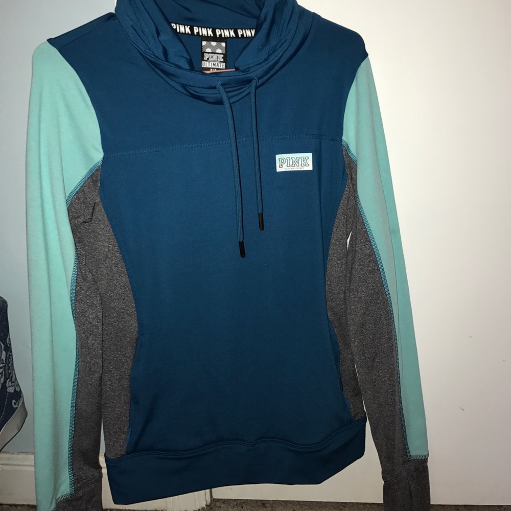 Ultimate pink blue/ gray sweatshirt