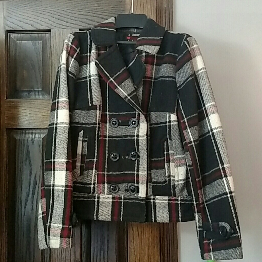 Plaid winter jacket