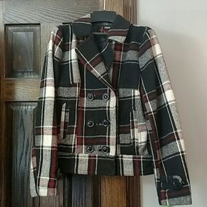 Plaid winter jacket