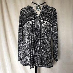 Lucky Brand Peasant Blouse