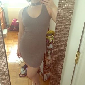 Dusty lavender body con dress