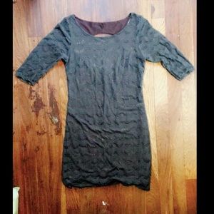 Free People Olive/Deep Green Lace Dress