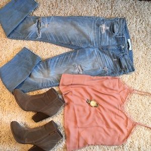 Abercrombie high waisted skinny jeans