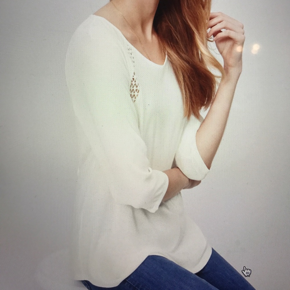 LOFT Lacy Relaxed Top