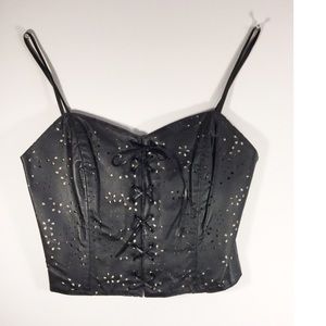 Leather Corset Top