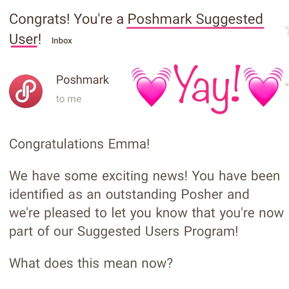 💕Suggested User!! Posh Ambassador!! ❤️