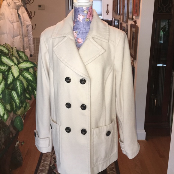 💋Stunning 2X Cream Peacoat! - Picture 3 of 8