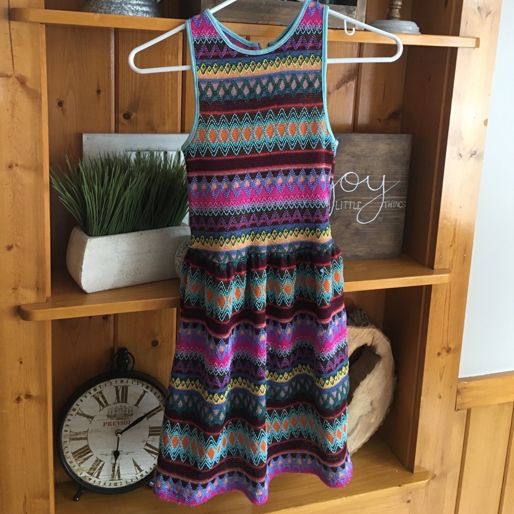 Francesca's Aztec embroidered dress