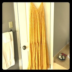 Yellow Anthro Maxi Dress