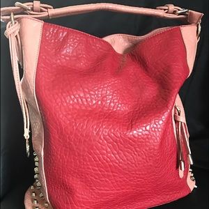 Large Faux Leather Hobo bag.
