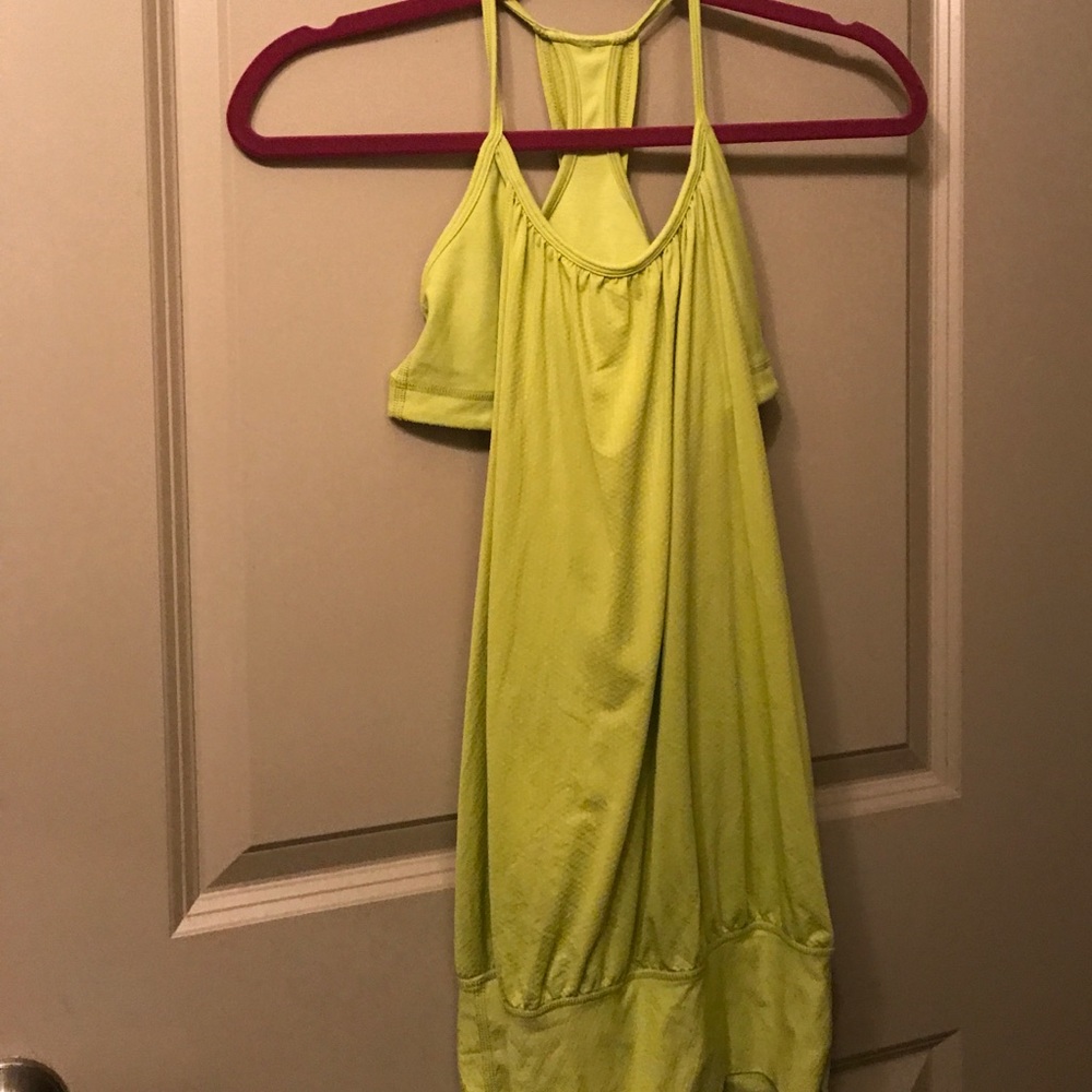 Lululemon lime green athletic top