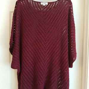 Cold shoulder short sleeve sweater from Dress Barn