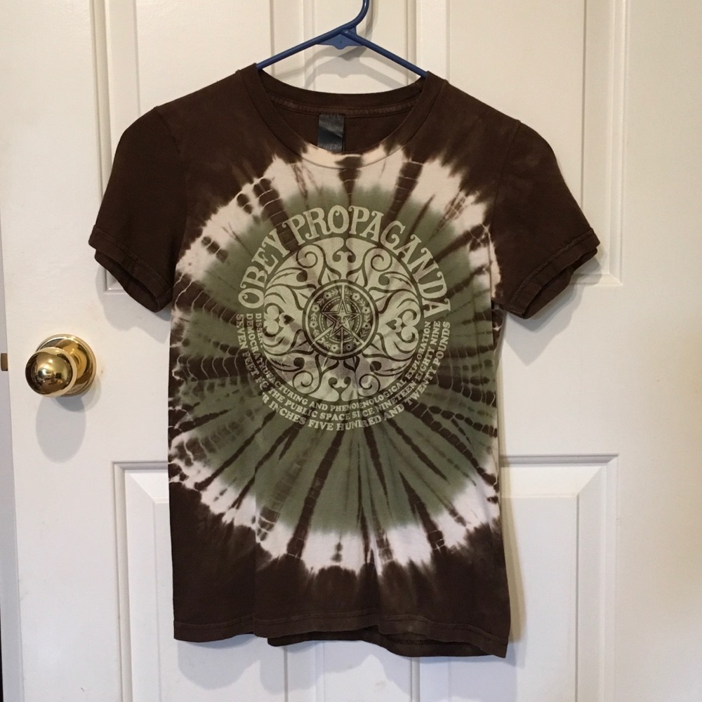 Obey t-shirt. Tie-dye