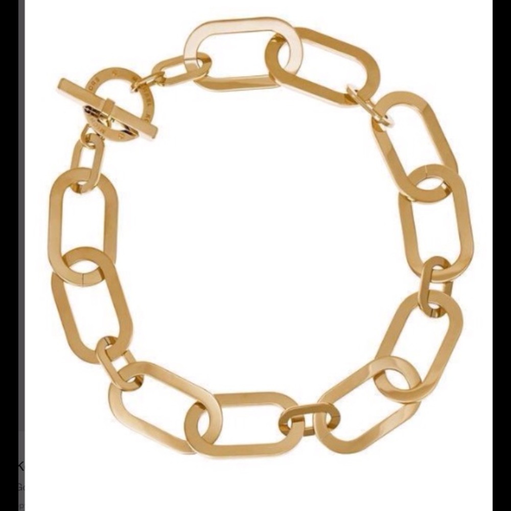 Michael Kors Large link gold-tone necklace NWT!