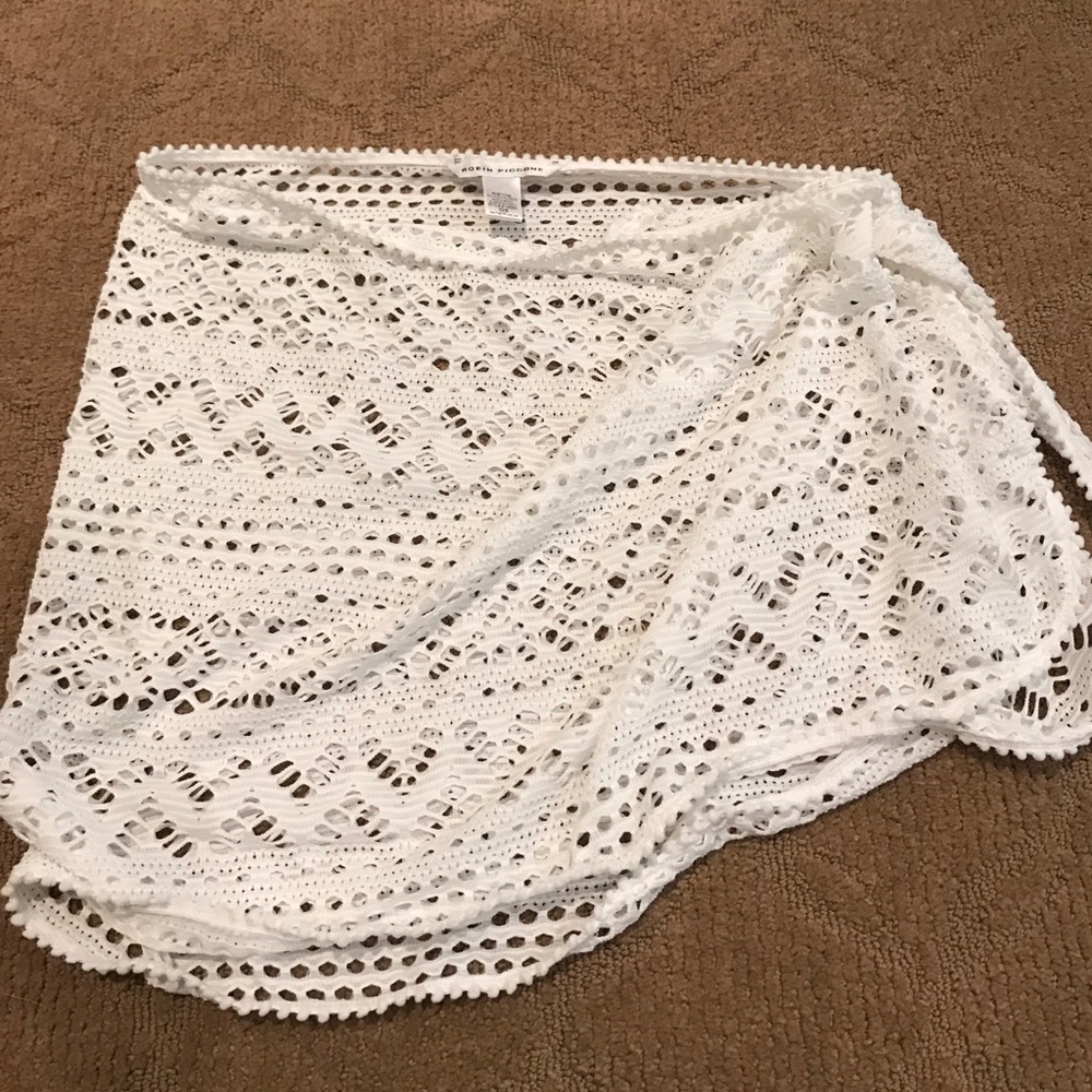 Beautiful crochet white sarong