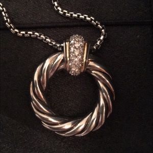 David Yurman classic cable Pendant necklace