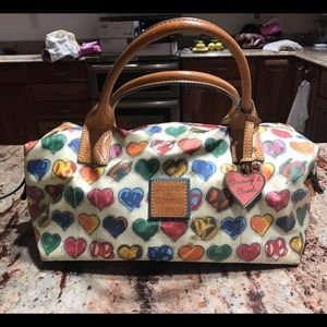 Classic Dooney and Bourke hearts purse