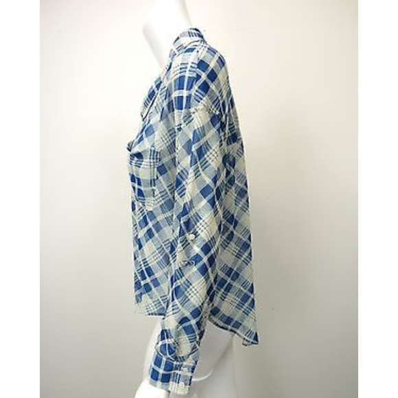 Free People sheer button down top - Picture 3 of 6