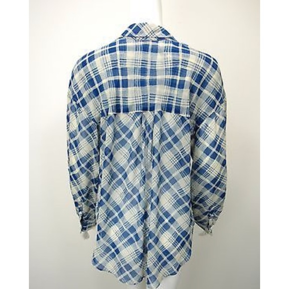 Free People sheer button down top - Picture 4 of 6