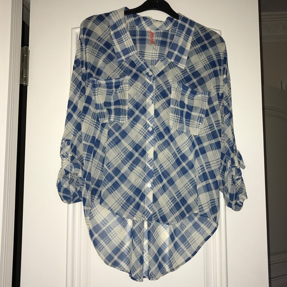 Free People sheer button down top - Picture 5 of 6
