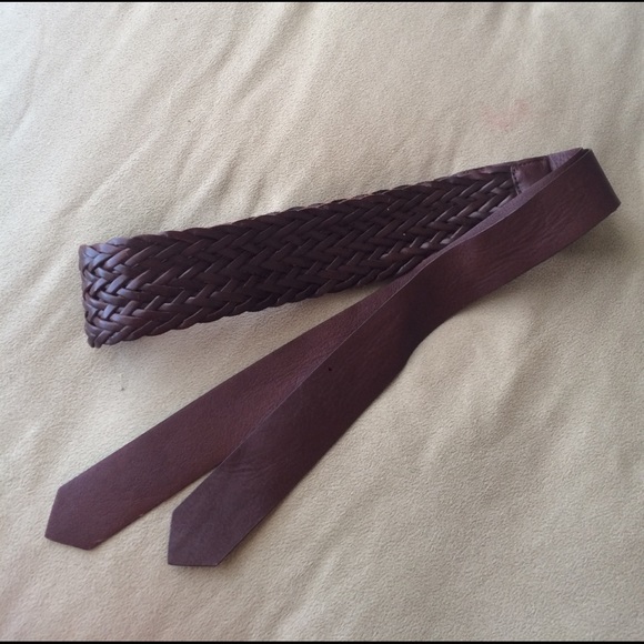 BCBGMAXAZRIA Braided Leather Tie Belt main image 6