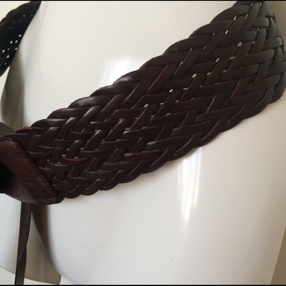 BCBGMAXAZRIA Braided Leather Tie Belt main image 5