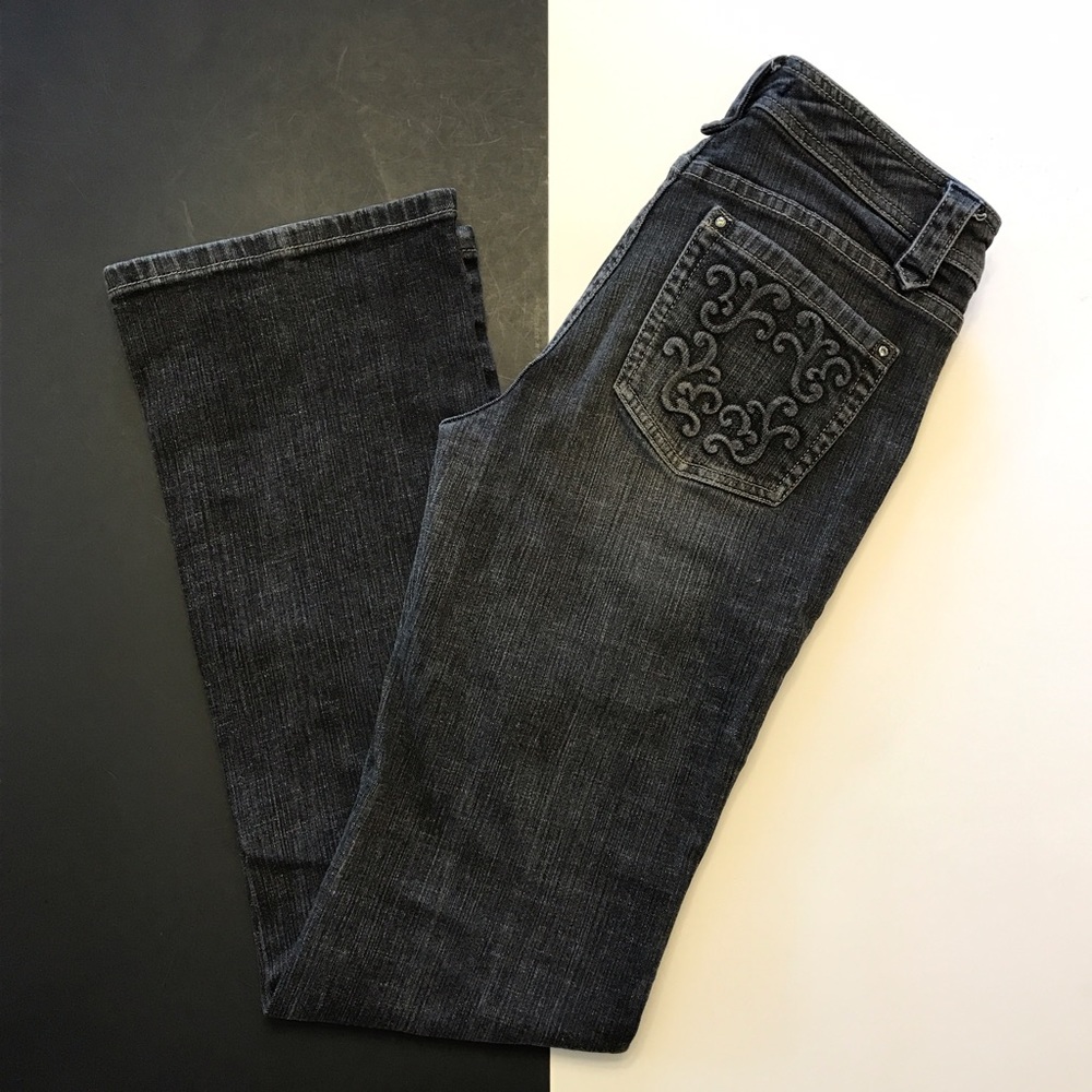 WHITE HOUSE BLACK MARKET Blanc Bootcut Black Jeans