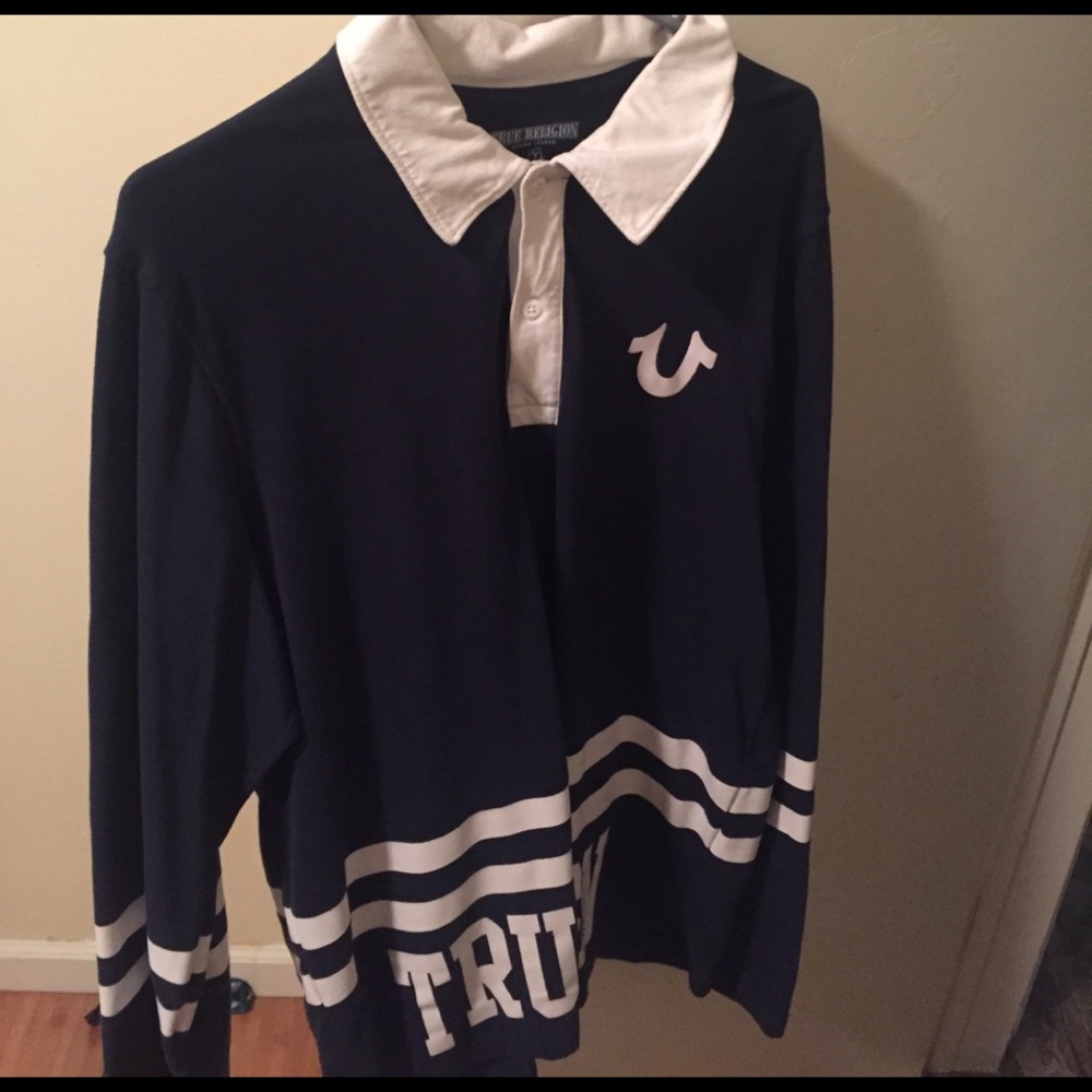True Religion long sleeve polo size - XL