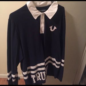 True Religion long sleeve polo size - XL