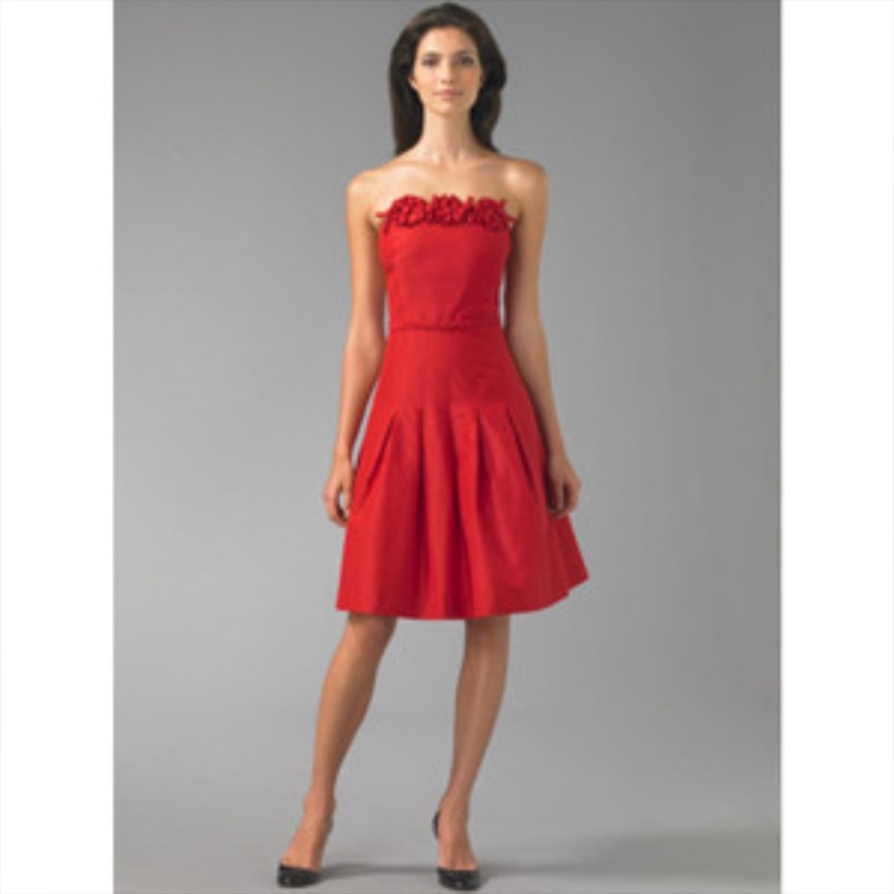 Lilly Pulitzer Red Belinda Rosette Dress