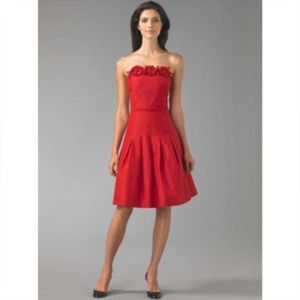 Lilly Pulitzer Red Belinda Rosette Dress