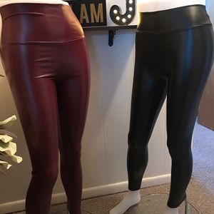 Vegan Leather Leggings