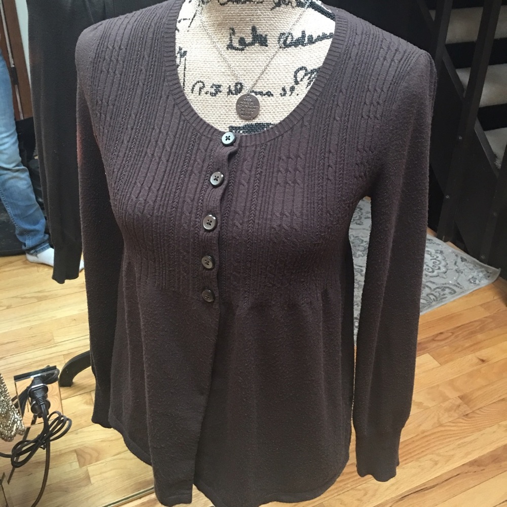 Apt 9 long sleeve brown top