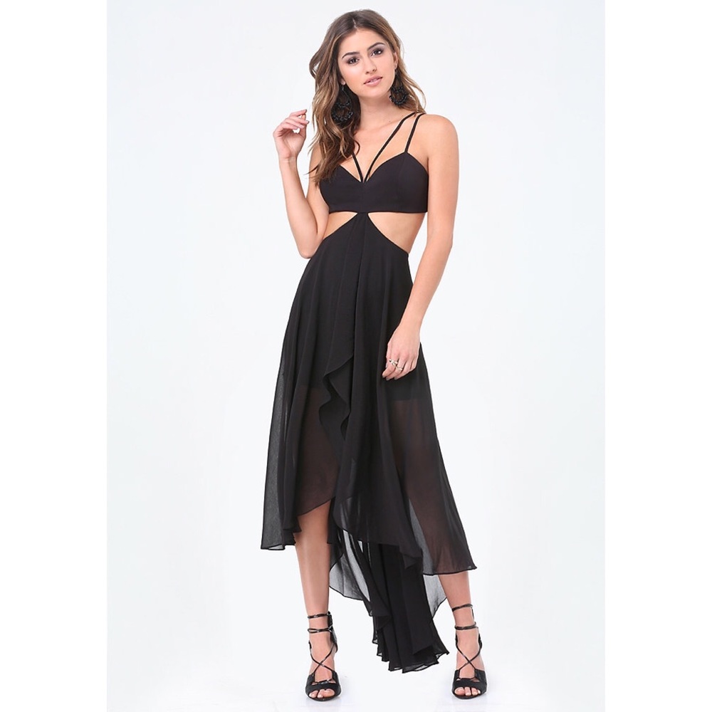 Bebe Hi-Lo Bralette Dress
