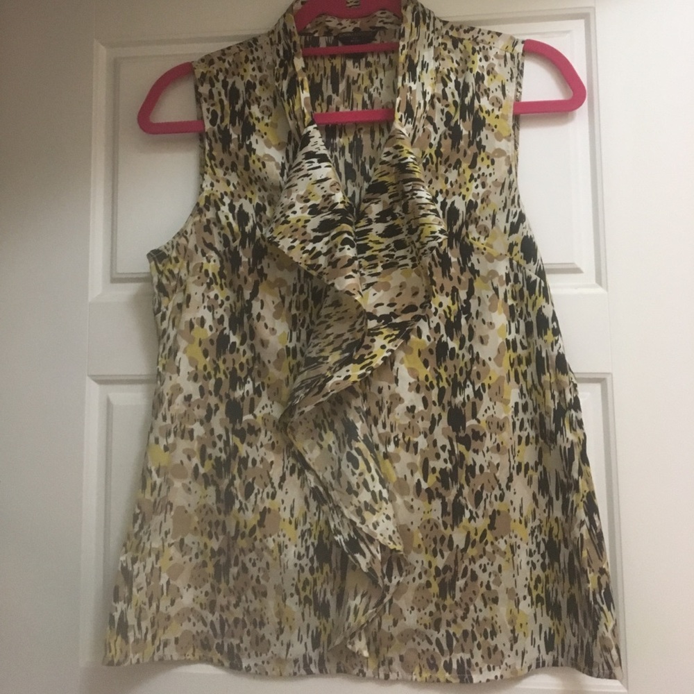 Banana Republic Multicolor print sleeveless blouse