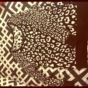 Torrid black and white cheetah print