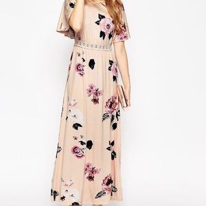 SMALL ASOS FLORAL MAXI